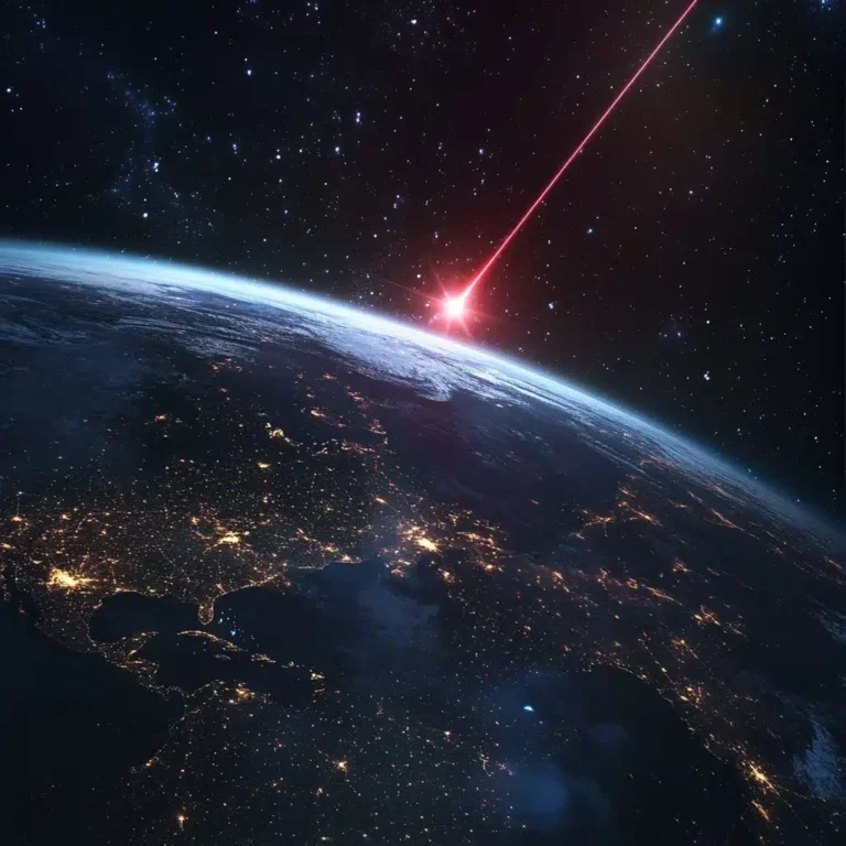 laser no espaço